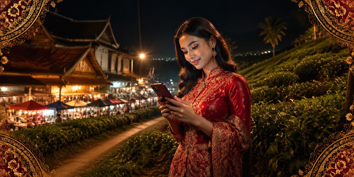 Pengalaman Sukan Maya 816 dari telefon mudah alih di Kota Bharu dengan motif batik