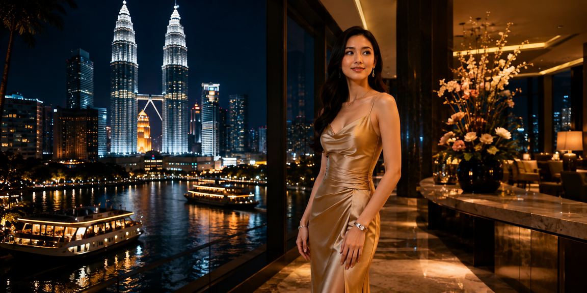 Simulasi sukan maya 816 di Kuala Lumpur dengan suasana hiburan tempatan Malaysia
